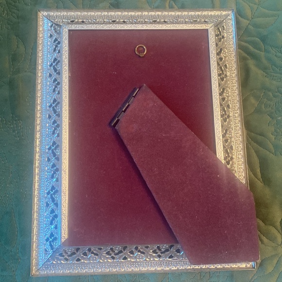 Vintage Silver Metal Filigree Picture Frame 4.5”x6.5” - Picture 8 of 8